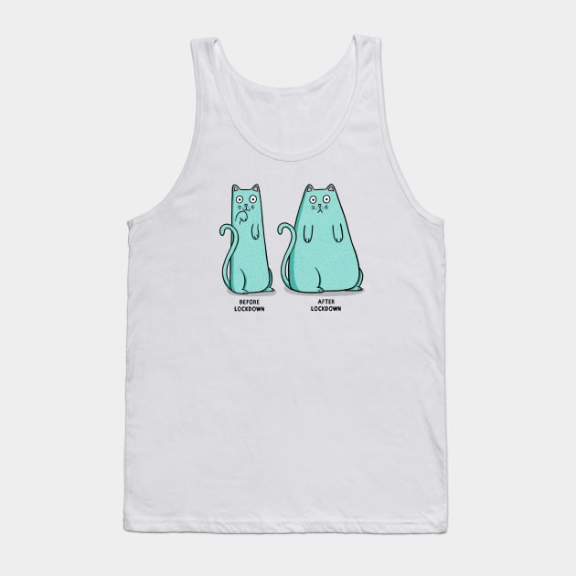 Lockdown - Before and After Tank Top by Drawn to Cats